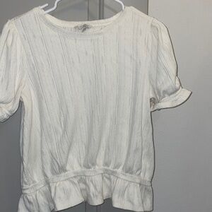 Off white lucky brand crop top